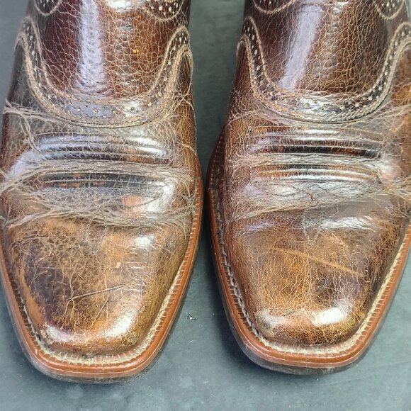 Ariat Cowboy Boots Mens Size 10 EE Heritage Roughstock Brown Leather Western main image 7